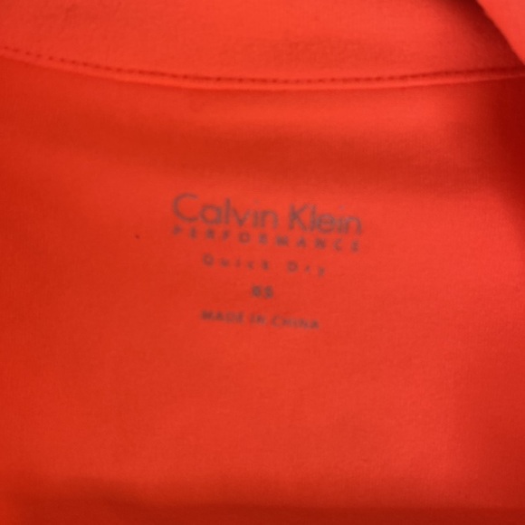 Calvin klein bright light orange performance quick dry activewear jacket NWT - Picture 7 of 11